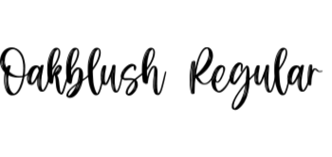 Oakblush Font Preview