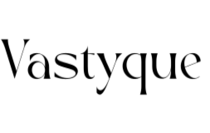 Vastyque Font Preview