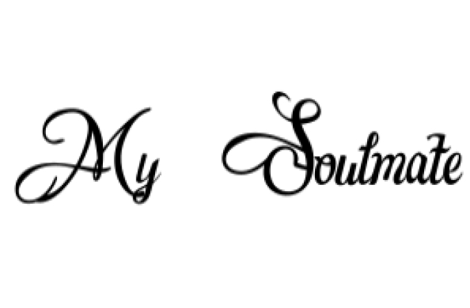 My Soulmate Font Preview