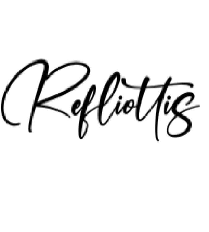 Refliottis Font Preview