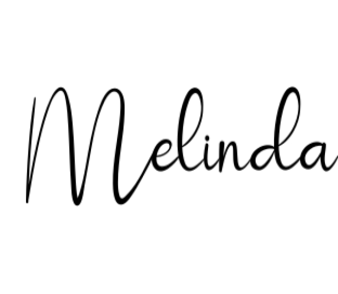 Melinda Font Preview