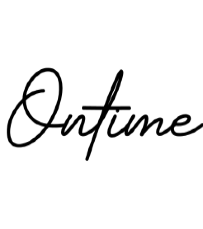 Ontime Font Preview