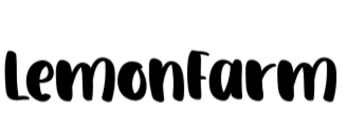 Lemon Farm Font Preview