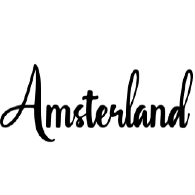 Amsterland Font Preview