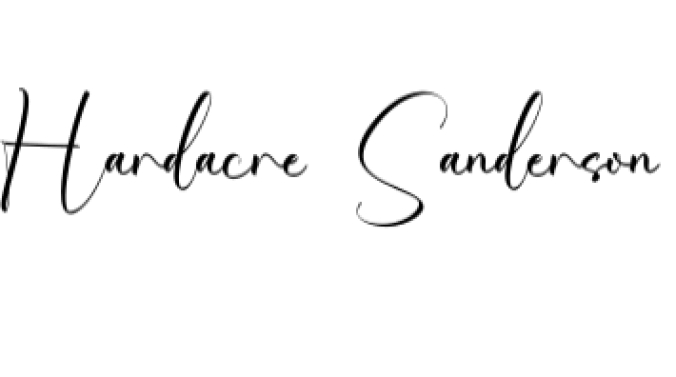 Hardacre Sanderson Font Preview