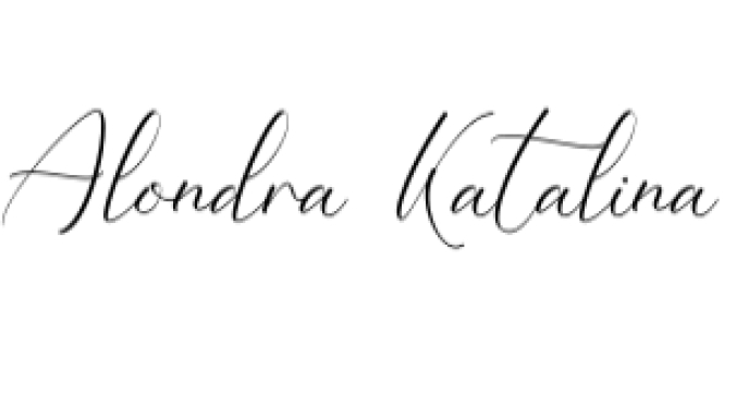 Alondra Katalina Font Preview