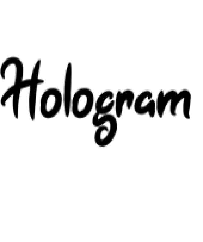 Hologram Font Preview