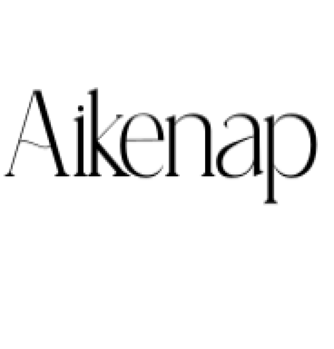 Aikenap Font Preview