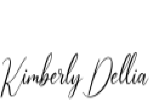 Kimberly Dellia Font Preview