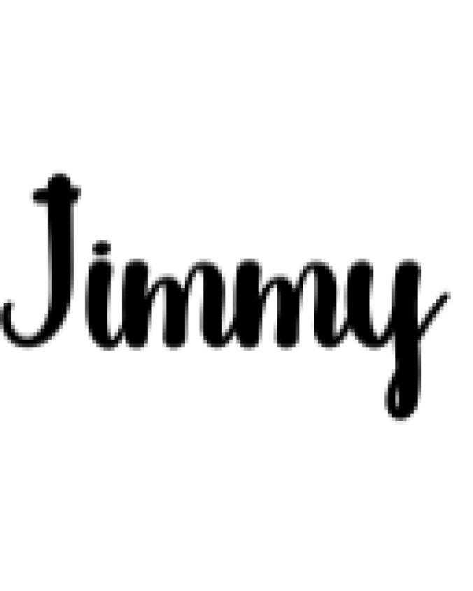 Jimmy Font Preview