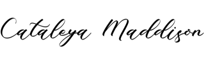 Cataleya Maddison Font Preview