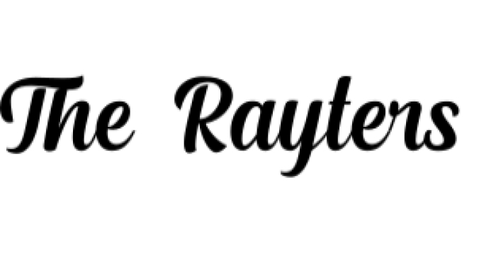 The Rayters Font Preview