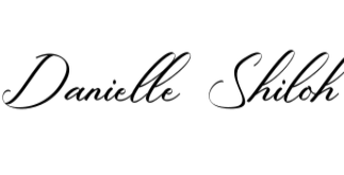 Danielle Shiloh Font Preview