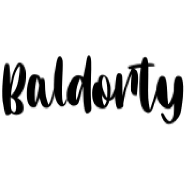 Baldorty Font Preview