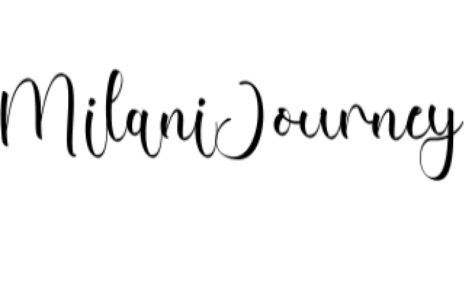 Milani Journey Font Preview