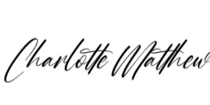 Charlotte Matthew Font Preview