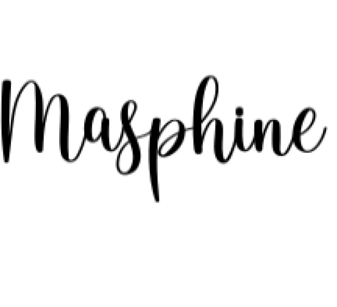 Masphine Font Preview