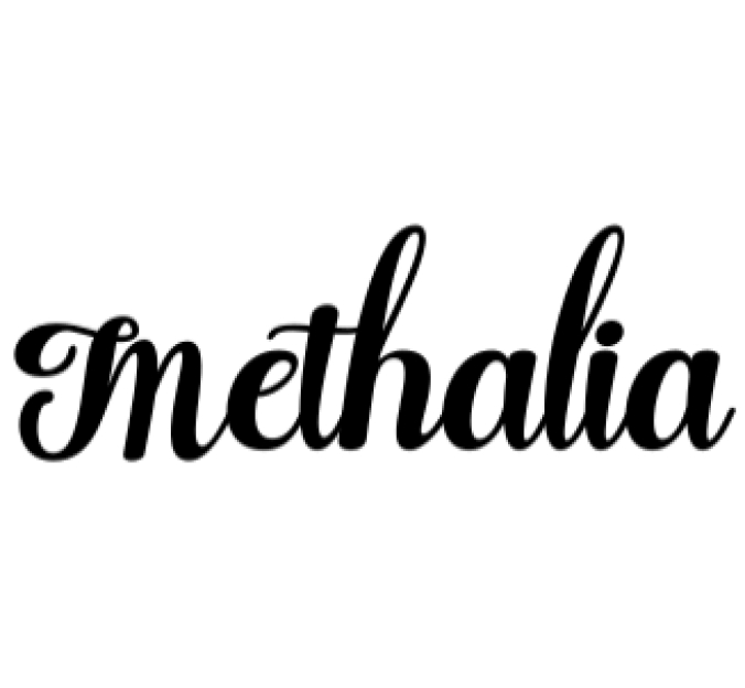 Methalia Font Preview