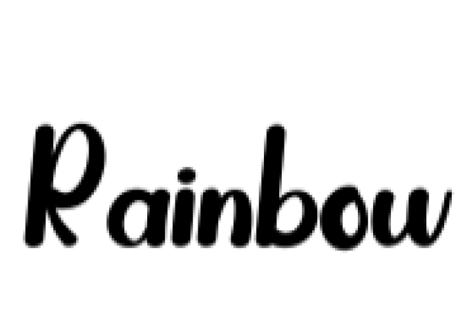 Rainbow Font Preview