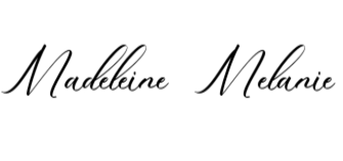 Madeleine Melanie Font Preview