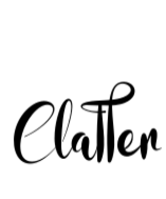 Clatter Font Preview