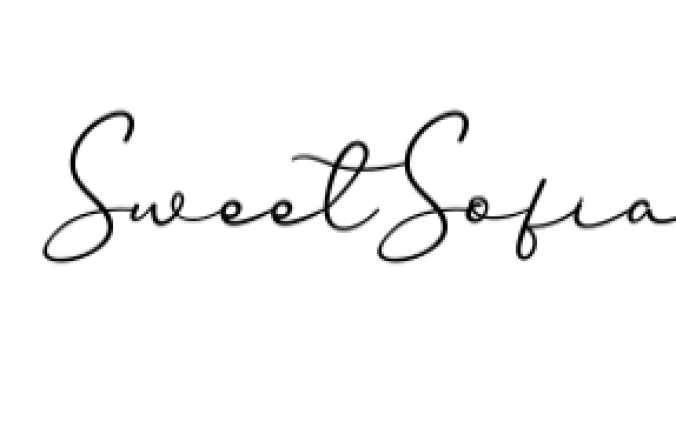 Sweet Sofia Font Preview