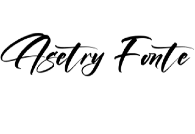 Asetry Fonte Font Preview