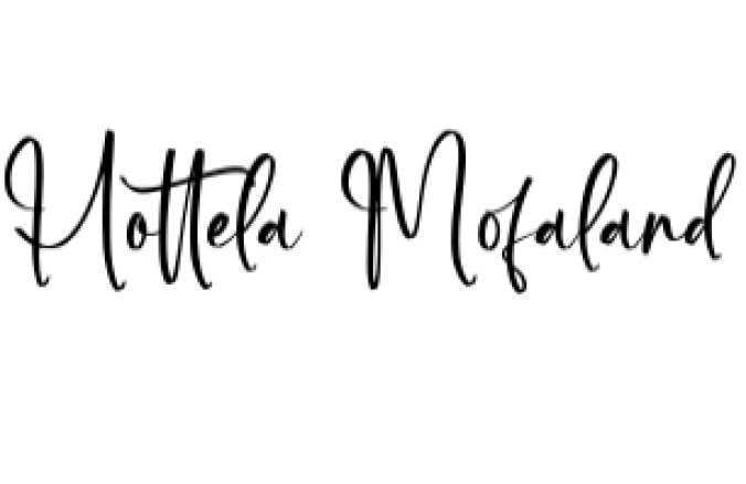 Hottela Mofaland Font Preview