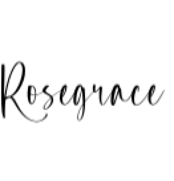 Rosegrace Font Preview