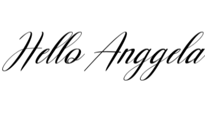 Hello Anggela Font Preview