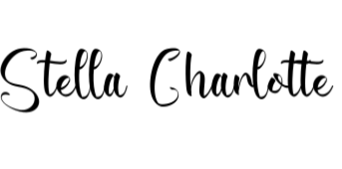 Stella Charlotte Font Preview