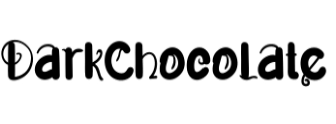 Dark Chocolate Font Preview