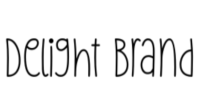 Delight Brand Font Preview