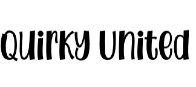 Quirky United Font Preview