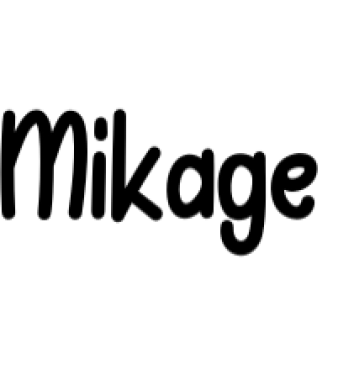 Mikage Font Preview