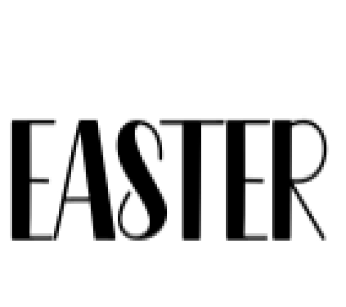 EASTER Font Preview