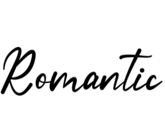 Romantic Font Preview