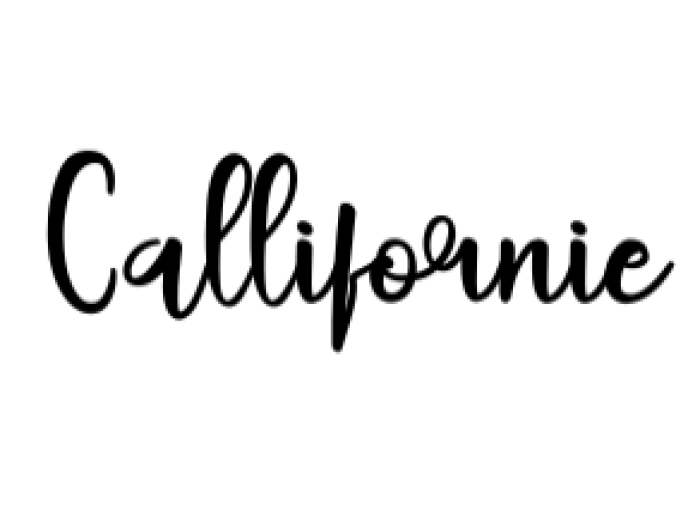 Callifornie Font Preview