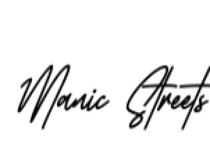 Manic Streets Font Preview