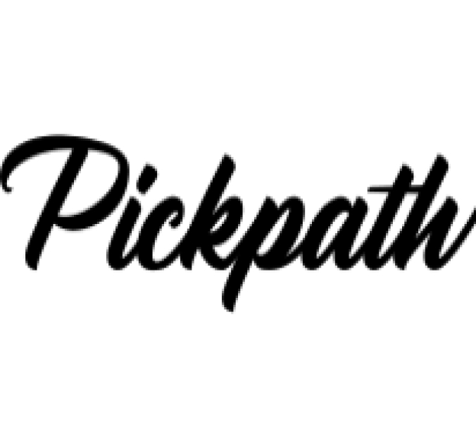Pickpath Font Preview