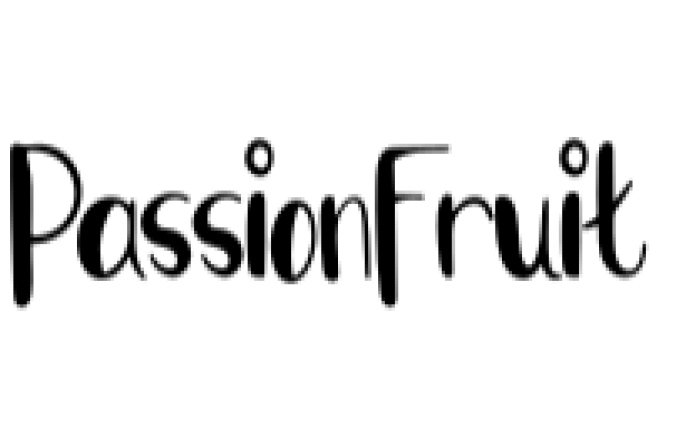 Passion Fruit Style Font Preview