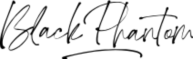 Black Phantom Font Preview