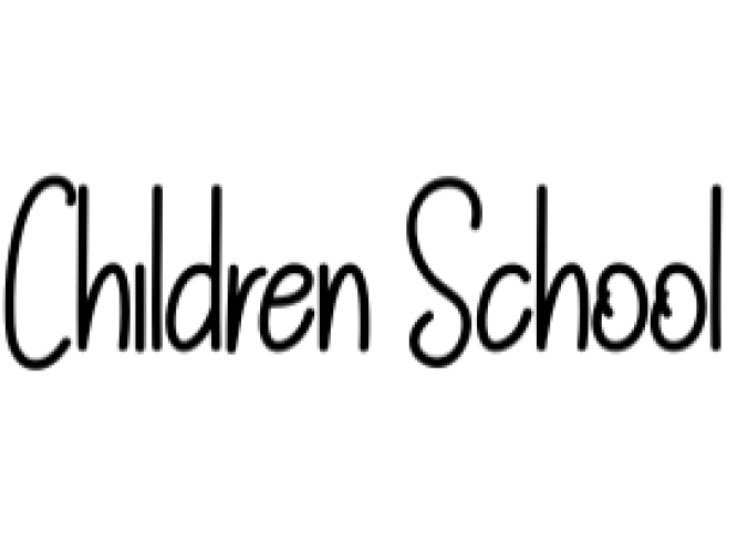 Children School Font Preview