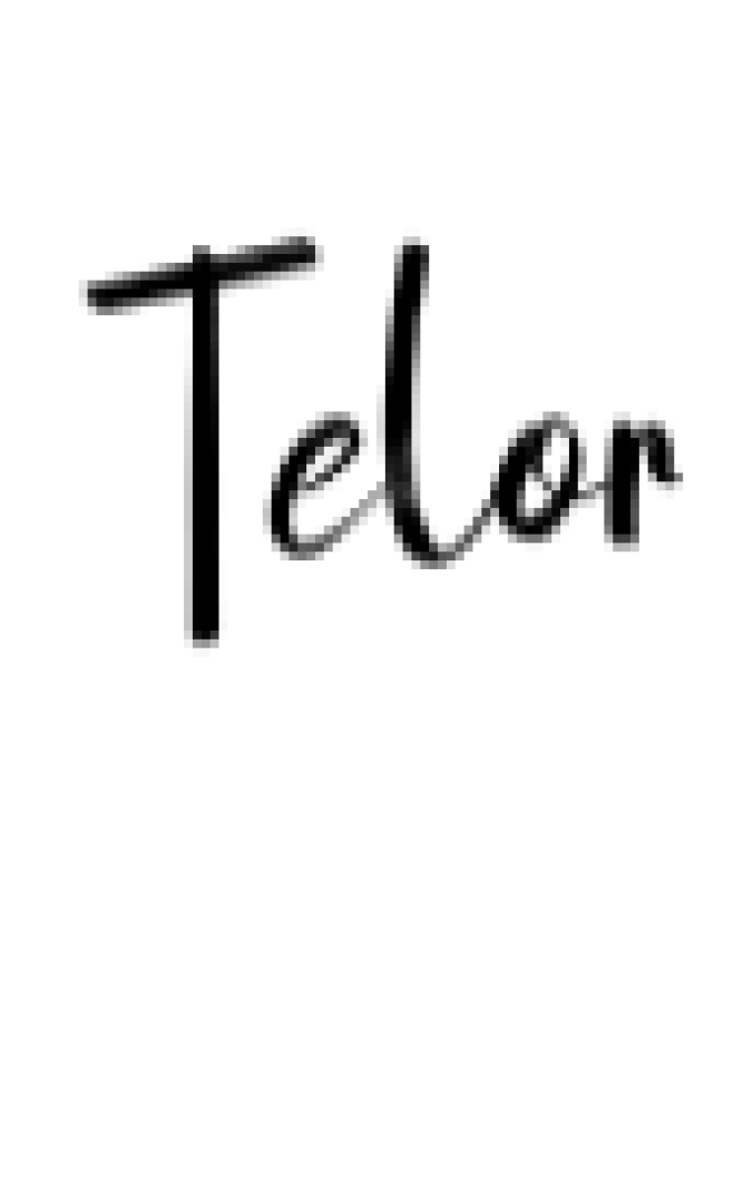 Telor Font Preview