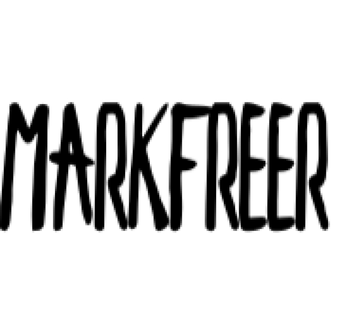 Markfreer Font Preview