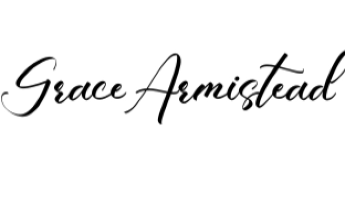 Grace Armistead Font Preview