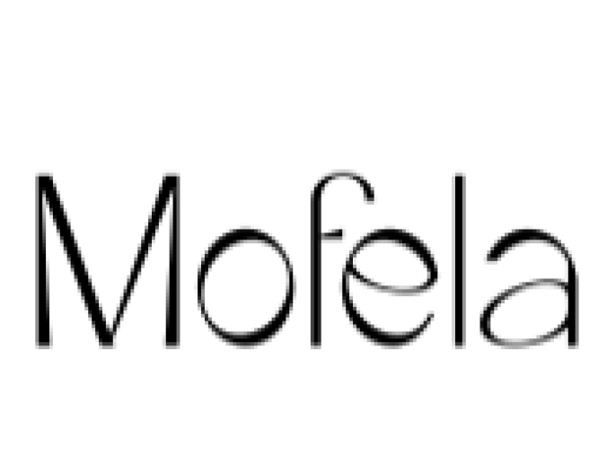 Mofela Font Preview