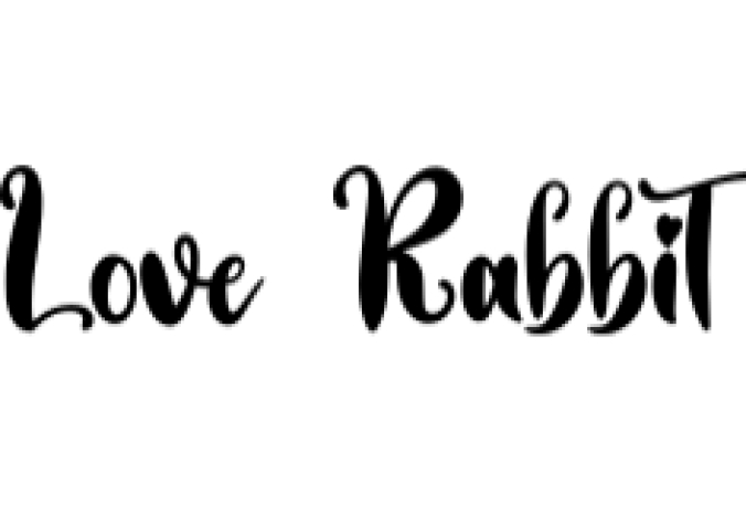 Love Rabbit Font Preview
