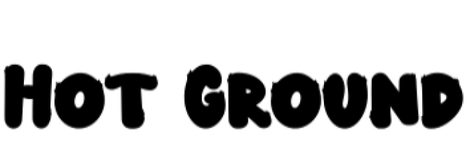 Hot Ground Font Preview