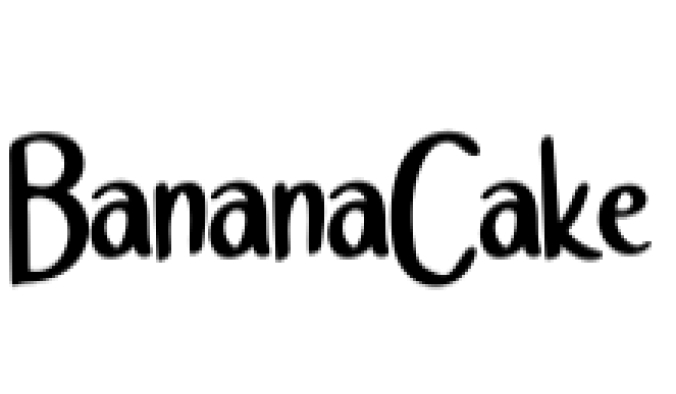 Banana Cake Style Font Preview